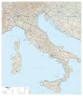 Italia 1.100.000 murale stradale plastificata stesa 105x121 cm di Global Map S.r.l. edito da Global Map