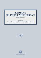 Rassegna dell'esecuzione forzata (2023) vol.3 edito da Edizioni Scientifiche Italiane