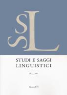 Studi e saggi linguistici (2022) vol.1 edito da Edizioni ETS