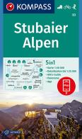 Carta escursionistica n. 83. Stubaier Alpen 1:50.000 edito da Kompass