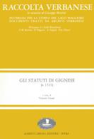 Gli statuti di Gignese (1521) di Vittorio Grassi edito da Alberti