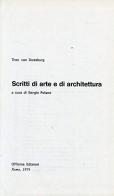Scritti di arte e di architettura di Theo Van Doesburg edito da Officina