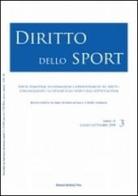 Diritto dello sport (2008) vol.3 edito da Bononia University Press