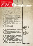 Rassegna storica del Risorgimento (2024) vol. 2 edito da Rubbettino