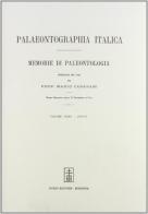 Palaeontographia italica. Raccolta di monografie paleontologiche vol.35 edito da Forni