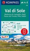 Carta escursionistica n. 119. Val di Sole 1:35.000 Ediz. italiana, tedesca e inglese edito da Kompass