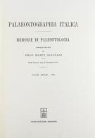 Palaeontographia italica. Raccolta di monografie paleontologiche vol.38 edito da Forni