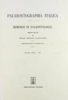 Palaeontographia italica. Raccolta di monografie paleontologiche vol.39 edito da Forni