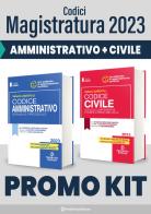 Kit codici magistratura 2023. Codice amministrativo sostanziale e processuale-Codice civile con leggi complementari e codice di procedura civile di Roberto Garofoli edito da Neldiritto Editore