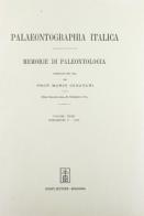 Palaeontographia italica. Raccolta di monografie paleontologiche vol.32.1 edito da Forni