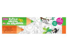 Rotolo adesivo da colorare XXL. Animali. Ediz. illustrata edito da Librido Gallucci