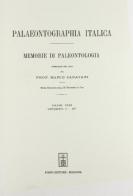 Palaeontographia italica. Raccolta di monografie paleontologiche vol.32.2 edito da Forni