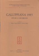 Galuppiana 1985. Studi e ricerche. Atti del Convegno internazionale (Venezia, 28-30 ottobre 1985) edito da Olschki