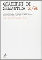 Quaderni di semantica (1996) vol.2 edito da CLUEB
