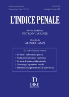 L' indice penale (2022) vol.3 edito da Dike Giuridica
