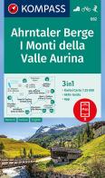 Carta escursionistica n. 082. I monti della Valle Aurina 1:25.000. Ediz. italiana, tedesca e inglese edito da Kompass