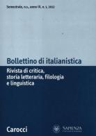 Bollettino di italianistica. Rivista di critica, storia letteraria, filologia e linguistica (2012) vol.1 edito da Carocci