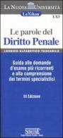 Le parole del diritto penale. Guida alle domande d'esame più ricorrenti e alla comprensione dei termini specialistici edito da Edizioni Giuridiche Simone