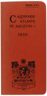 Calendario atlante De Agostini 1920 edito da De Agostini