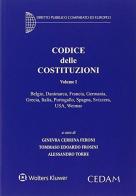 Codice delle Costituzioni vol.1 edito da CEDAM