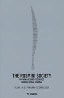 The The Rosmini society. Rosminianesimo filosofico international journal (2021) vol.1-2 edito da Mimesis