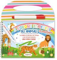 Gli animali. Colori magici a passeggio. Ediz. illustrata. Con pennarello ad acqua edito da Elisedizioni