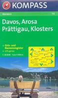 Carta escursionistica n. 113. Svizzera, Alpi occidentale. Davos, Arosa, Prättigau, Klosters 1:50.000. Adatto a GPS. Digital map. DVD-ROM edito da Kompass