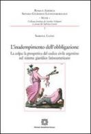 L' inadempimento dell'obbligazione di Sabrina Lanni edito da Edizioni Scientifiche Italiane