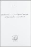L' esperienza Nietzsche di Heidegger tra nichilismo e Seinsfrage di Rita Casale edito da Bibliopolis