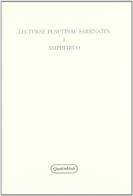 Lecturae Plautinae sarsinates vol.1 edito da Quattroventi