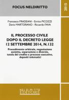 Il processo civile dopo il decreto legge 12 settembre 2014, n. 132 edito da Neldiritto Editore