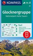 Carta escursionistica n. 39. Glocknergruppe, Nationalpark Hohe Tauern 1:50.000 edito da Kompass