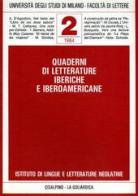 Quaderni di letterature iberiche e iberoamericane vol.2 edito da Cisalpino