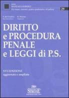 Diritto e procedura penale e leggi di pubblica sicurezza di Federico Del Giudice, Raffaele Marino edito da Edizioni Giuridiche Simone