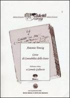Corso di contabilità dello Stato di Antonio Tonzig edito da RIREA