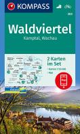 Carta escursionistica n. 203. Waldviertel, Kamptal, Wachau 1:50.000 (set di 2 carte) edito da Kompass