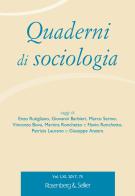 Quaderni di sociologia (2017) vol.75 edito da Rosenberg & Sellier