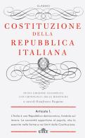 Costituzione della Repubblica Italiana. Con cronologia delle modifiche edito da UTET