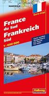Francia del Sud-France du Sud-Frankreich Sud 1:600.000 edito da Hallwag
