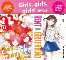 Girls girls girls! bundle: Rent a girlfriend vol. 1-The quintessential quintuplets vol. 14. Con 10 Carte di Reiji Miyajima edito da Edizioni BD