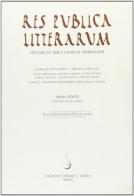 Res publica litterarum. Studies in the classical tradition vol.27 edito da Salerno
