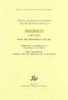 Priorista (1407-1459) di Paolo Di Matteo Petriboni, Matteo Di Borgo Rinaldi edito da Storia e Letteratura
