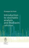 Introduction to Stochastic analysis and Malliavin Calculus di Giuseppe Da Prato edito da Scuola Normale Superiore