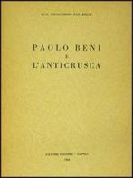 Paolo Beni e l'Anticrusca di Gioacchino Paparelli edito da Liguori