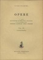 Opere vol.11 di Luigi Bianchi edito da Cremonese