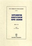 Supplementum adnotationum super Lucanum vol.2 edito da Cisalpino