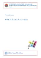 Miscellanea 1971-2003 di Filippo Lubrano edito da Edizioni Scientifiche Italiane