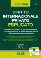 Diritto internazionale privato esplicato edito da Edizioni Giuridiche Simone