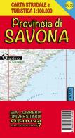 Provincia di Savona. Carta stradale e turistica 1:100.000 di Stefano Tarantino edito da Edizioni del Magistero