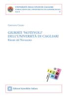 Giuristi «notevoli» dell'Università di Cagliari di Cristiano Cicero edito da Edizioni Scientifiche Italiane
